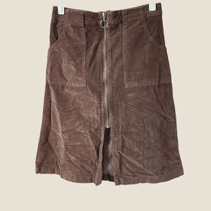 Sun & Shadow Brown Midi Skirt Sz 4